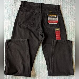 NEW Rustler Heavy Duty Men’s Regular Fit Black Jeans. Size 30"X30"***